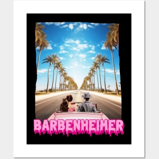 Barbie x Oppenheimer | Barbenheimer retro Posters and Art